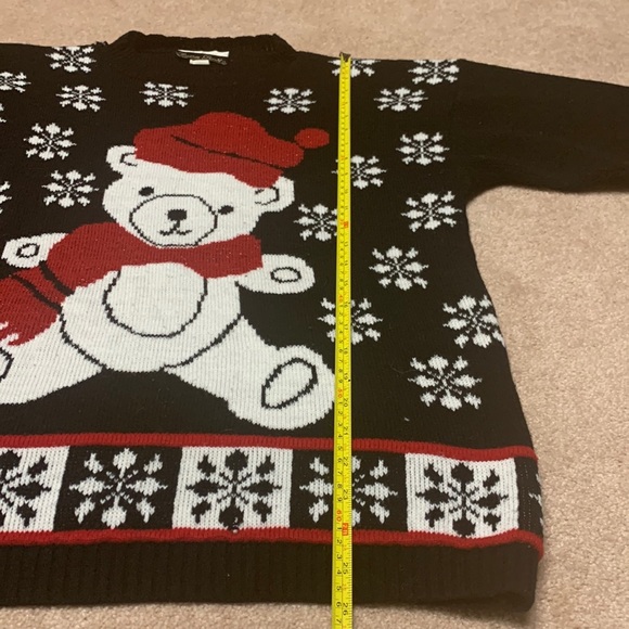 Dana Scott Christmas Ugly Sweater Teddy Bear Large - Picture 5 of 9